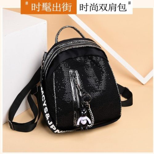 BQ 2388 GI 6144 RISCE TAS RANSEL MULTIFUNGSI IMPORT WANITA CEWEK PEREMPUN JAKARTA BATAM SEQUIN