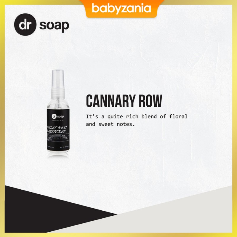 Dr Soap Toilet Seat Sanitizer Spray Cannary Row - 60 ml