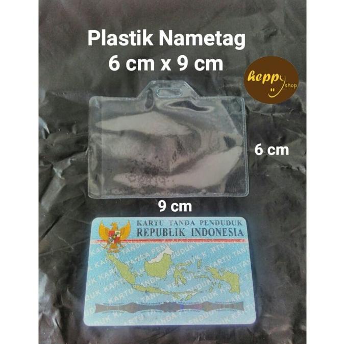 Plastik Nametag 6 cm x 9 cm ID Card Name Tag heppys44 Segera Beli