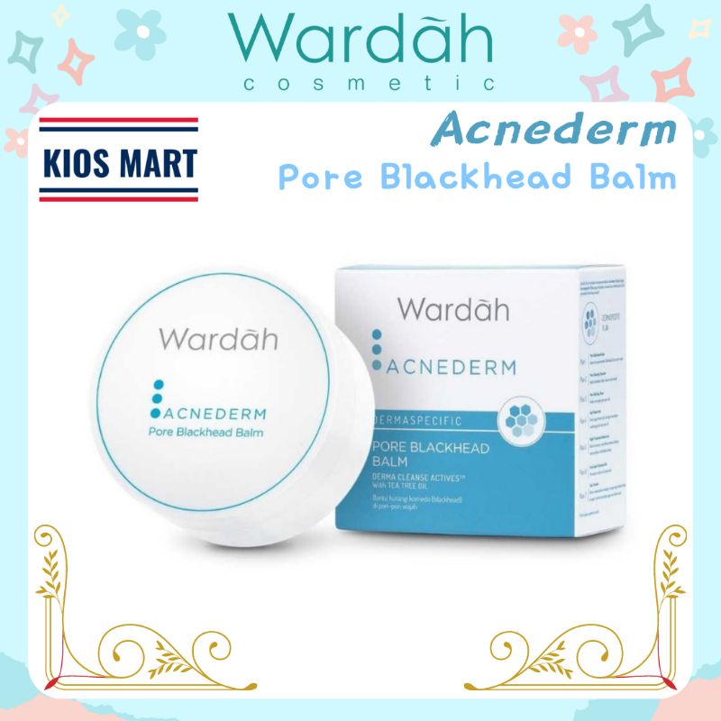 Wardah Acnederm Pore Blackhead Balm with Tea Tree Oil 20g | Pembersih Komedo