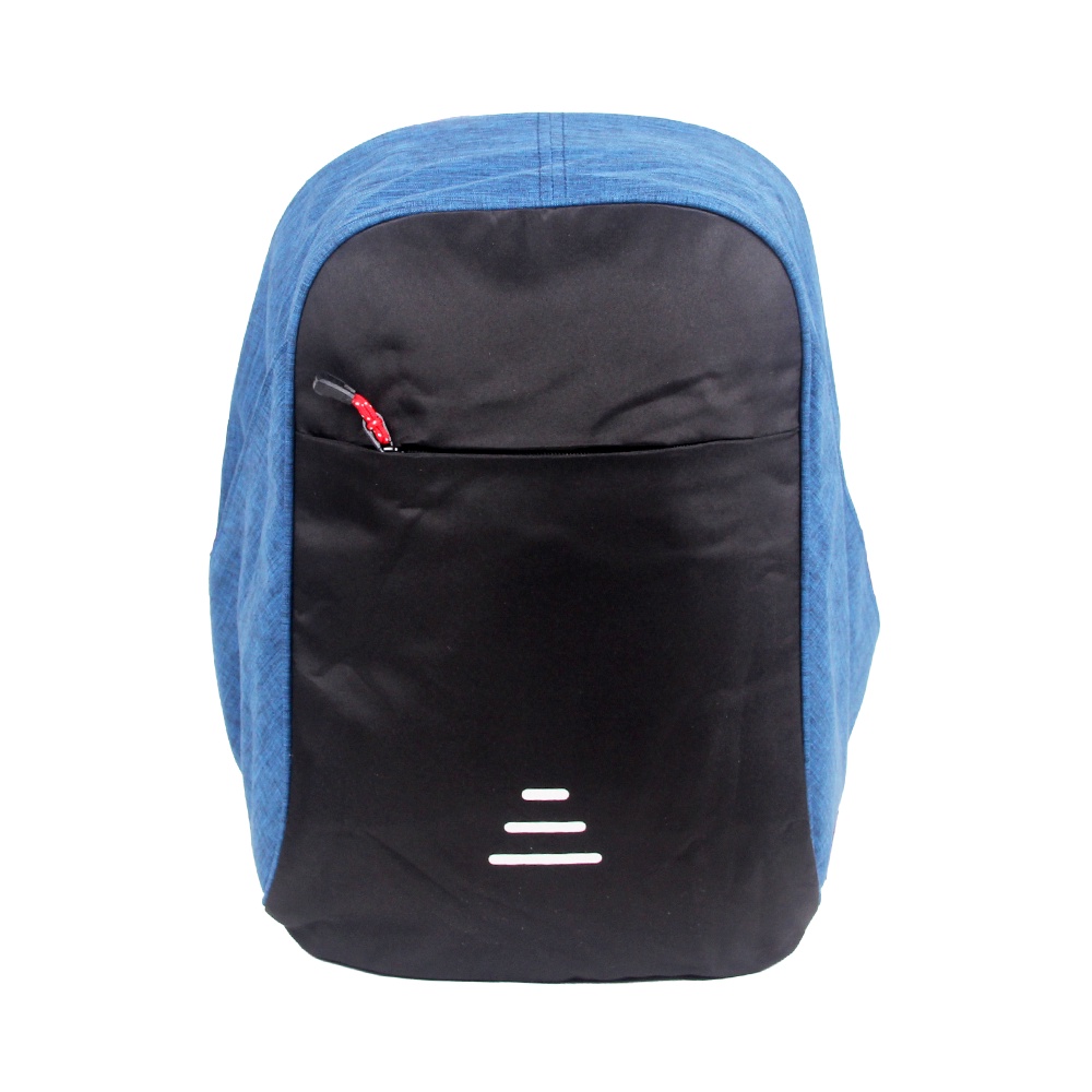 [KLIKTAS] Tas Ransel Pria USB Anti Maling Zigger 348203 Backpack Dinas Kerja Kantoran Bonus Jas Hujan