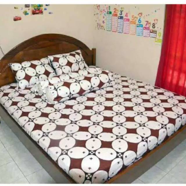Sprei Batik Motif Kawung Besar