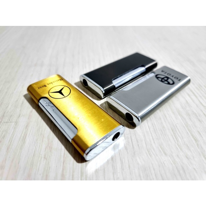 Korek Api Bara Las Gas Unik Slim Full Steel Automotive