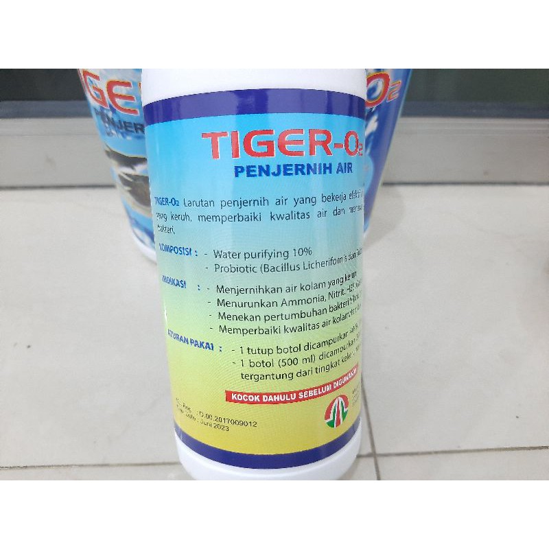 Penjernih air kolam Aquarium TIGER O2 500ML