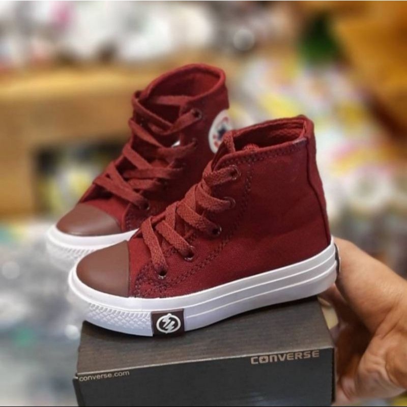 Sepatu anak model tali converse higth cowok cewek