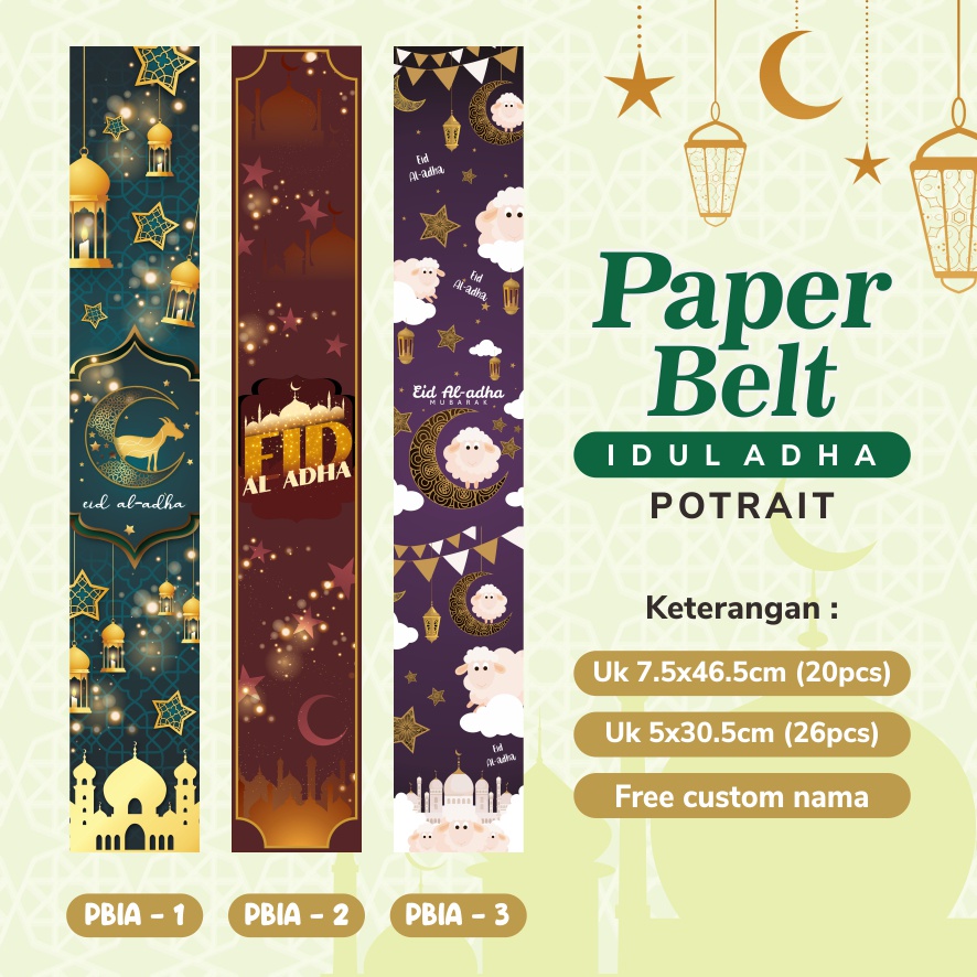 

Paper Belt Lebaran Idul Adha Daging Qurban Toples Dus Kue