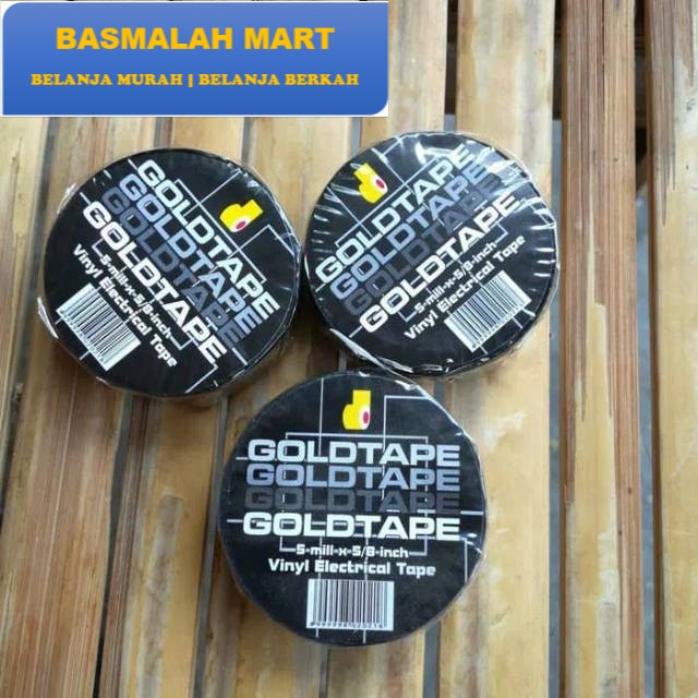 

Isolasi Hitam Listrik Goldtape Lakban Pvc Goldtape Vinyl Electrical Goldtape (Ilham Berkah Mart)