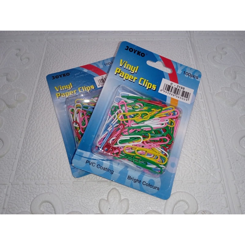 

100 pcs Atom clips warna warni merk joyko