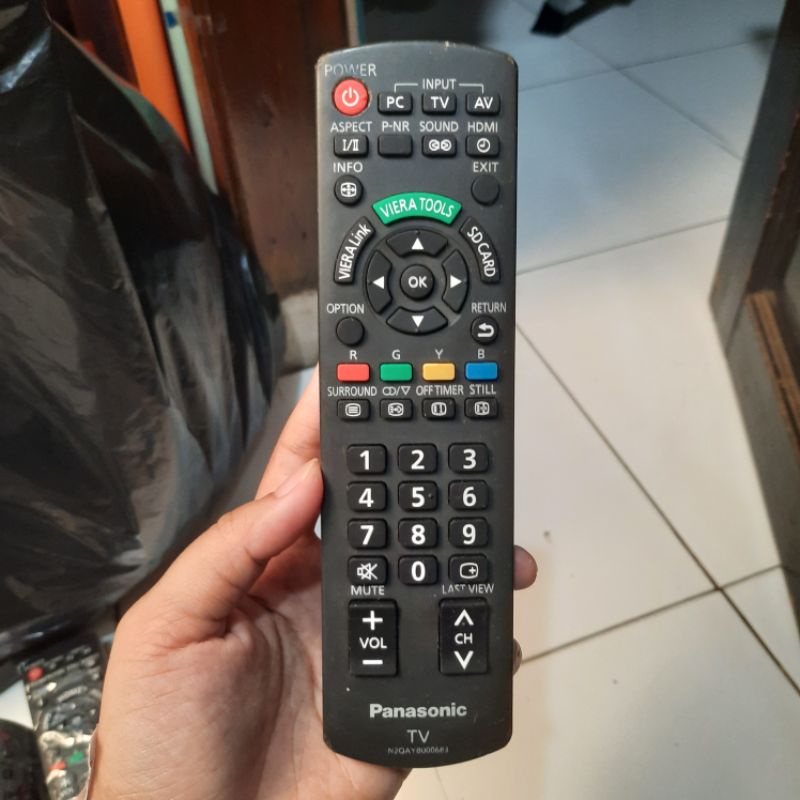 REMOTE REMOT TV PANASONIK VIERA LED LCD N2QAYB000683 ORIGINAL ASLI