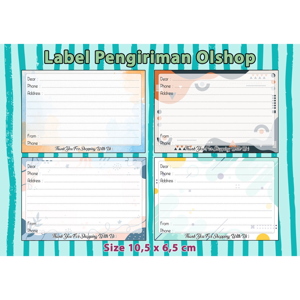 

STIKER PENGIRIMAN/STIKER PENGIRIMAN OLSHOP/STIKER LABEL PENGIRIMAN OLSHOP