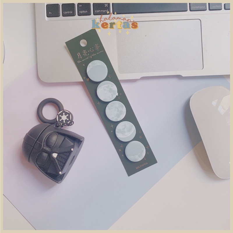

Moon Phase Stickynotes (150 lembar stickynotes bulan estetik lucu)