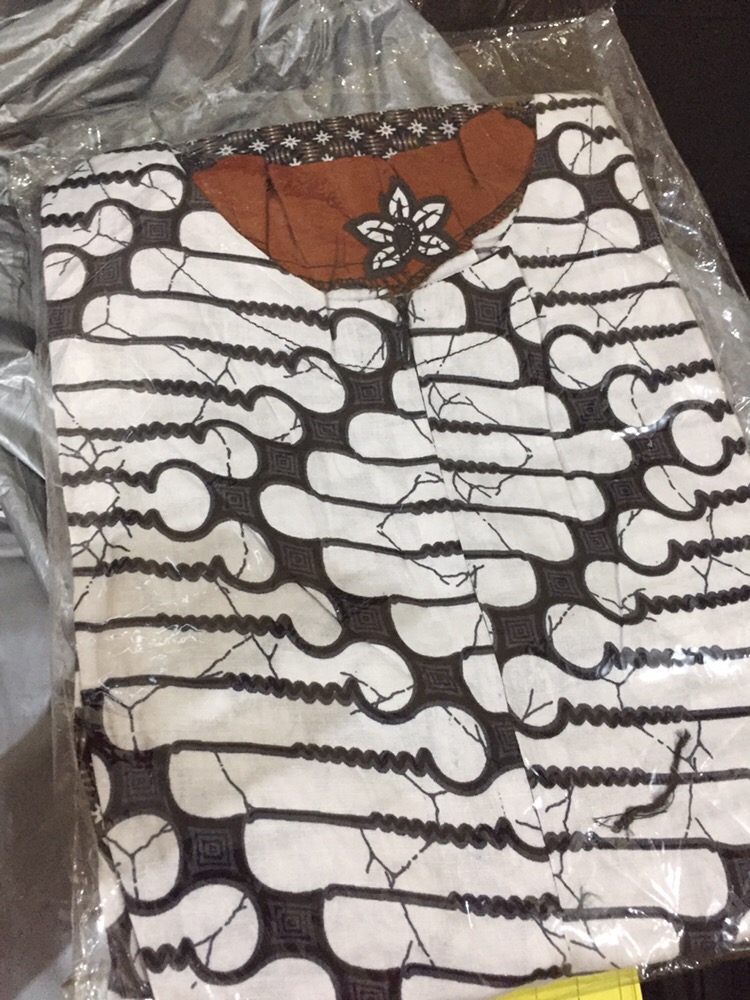 Gamis Batik Modern Murah Katun Halus Kombinasi Truntum, Ori Batik Aksara Pekalongan Big Size Jumbo