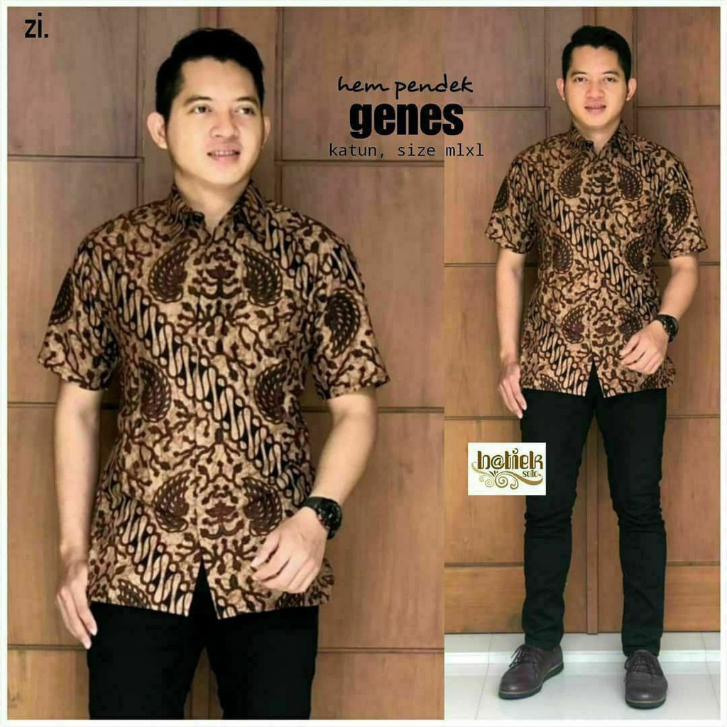 BIG SALE KEMEJA BATIK PRIA LENGAN PENDEK BAJU BATIK PRIA M L XL XXL JUMBO BATIK KANTOR MODERN MURAH