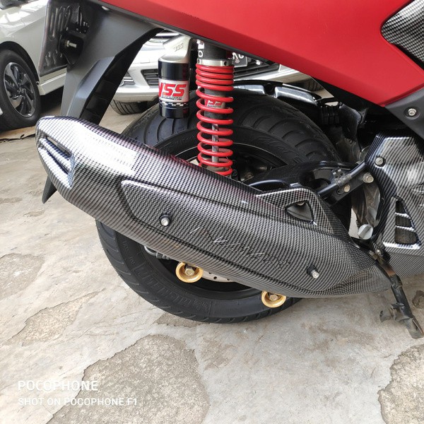 Cover Knalpot Nmax Karbon Nemo Tutup Knalpot Nmax Nemo Karbon Kevlar Original Body Part Yamaha Nmax