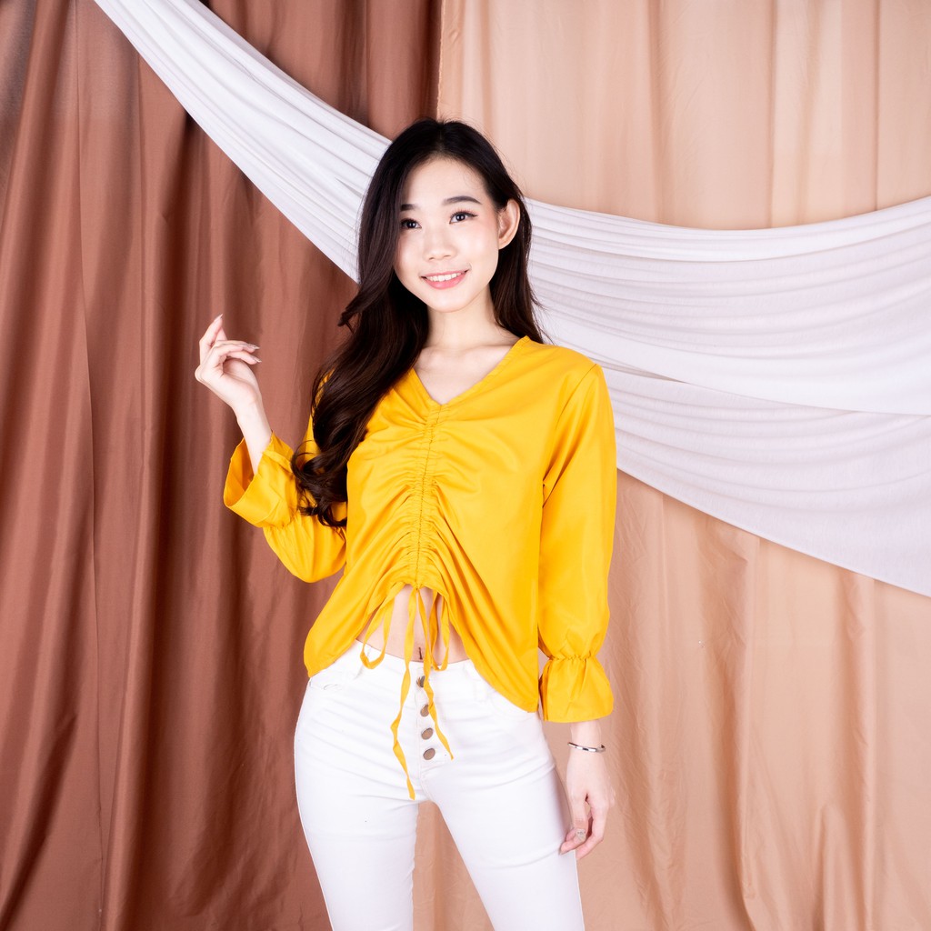 VS - ISLA SERUT TOP - BLOUSE WANITA / ATASAN WANITA KOREAN STYLE