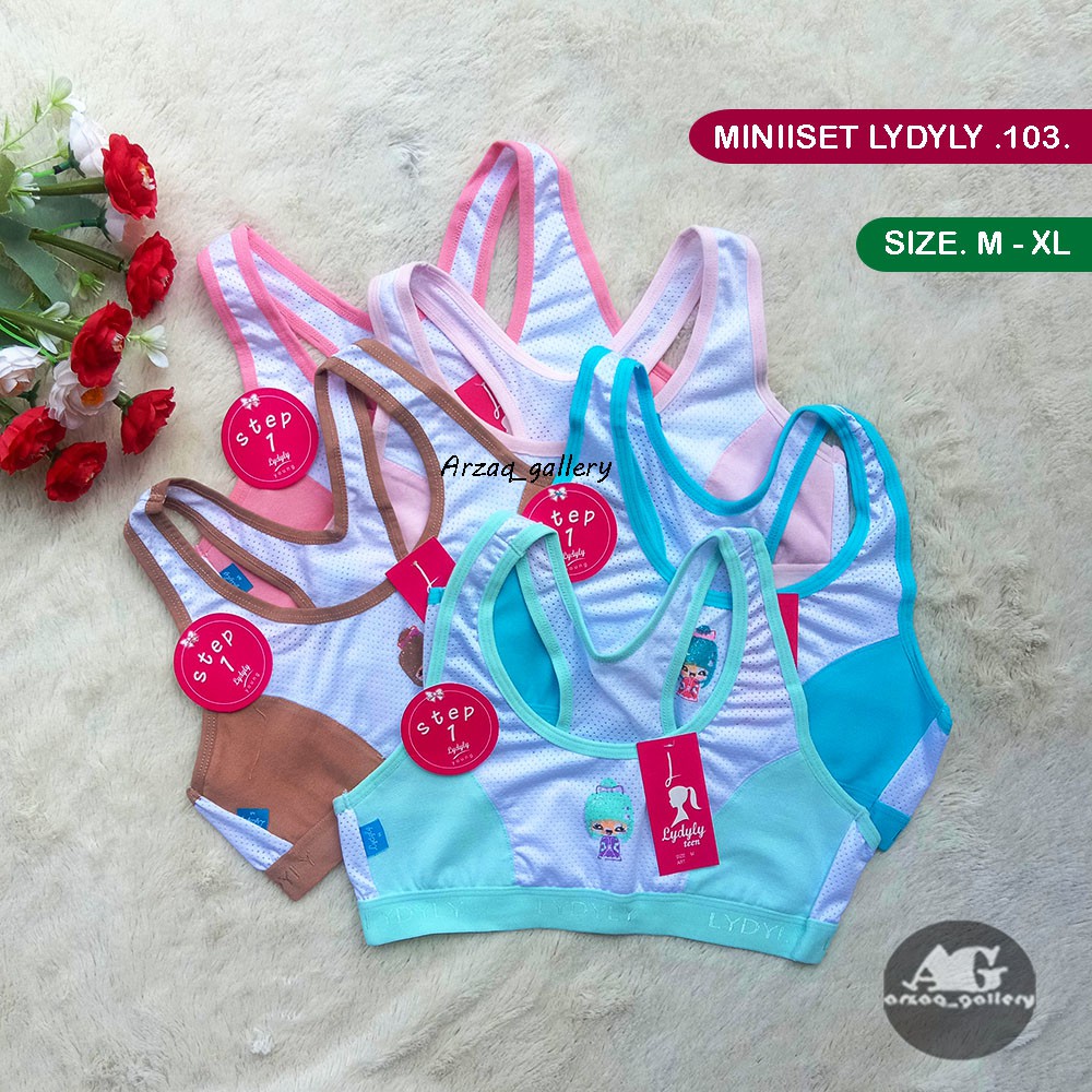 Miniset Lydyly MZ 103 | Pakaian dalam remaja Tangtop anak anak Lydyly | Goldennick | Miniset Anak Perempua | Pakaian Dalam Anak Perempuan | Singlet | Bra Anak Perempuan |