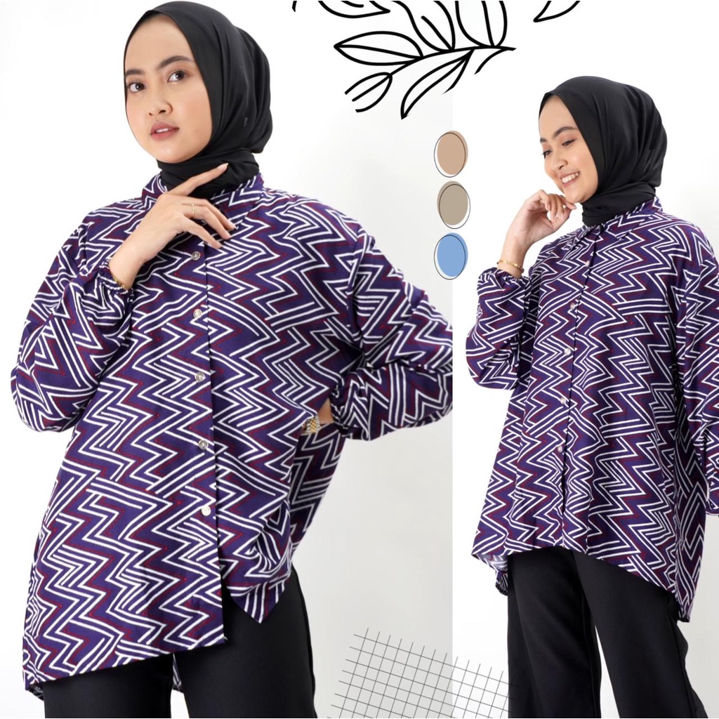 Damai fashion jakarta - baju KEMEJA wanita FLANEL - konveksi murah tanah abang