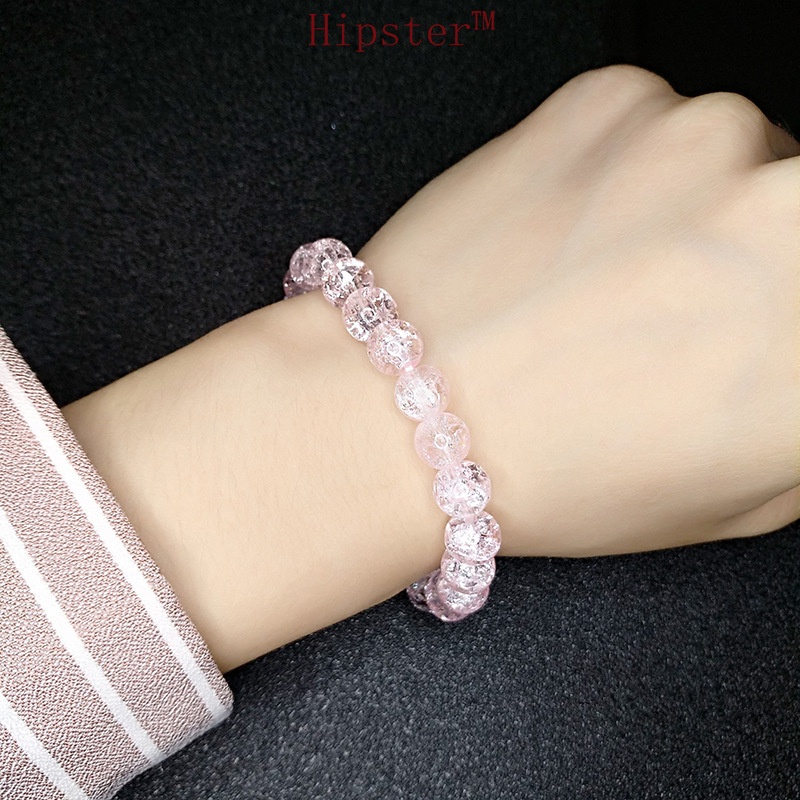 New Hot Fashion Natural Pink Crystal Bracelet