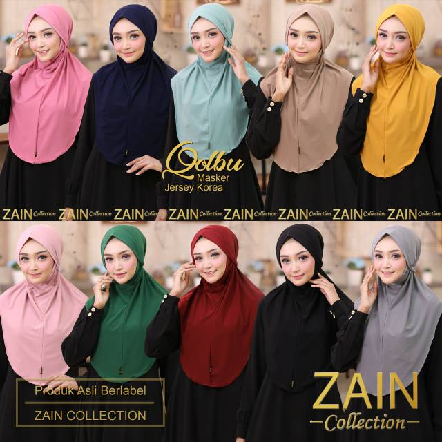 Qolbu hijab masker Original Zain collection
