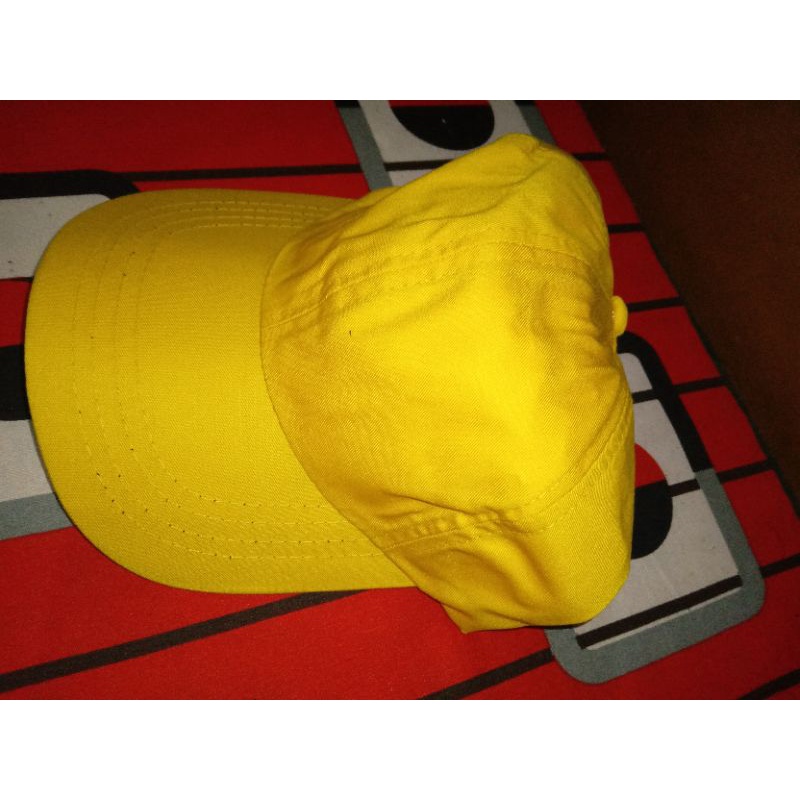 topi baseball polos kuning