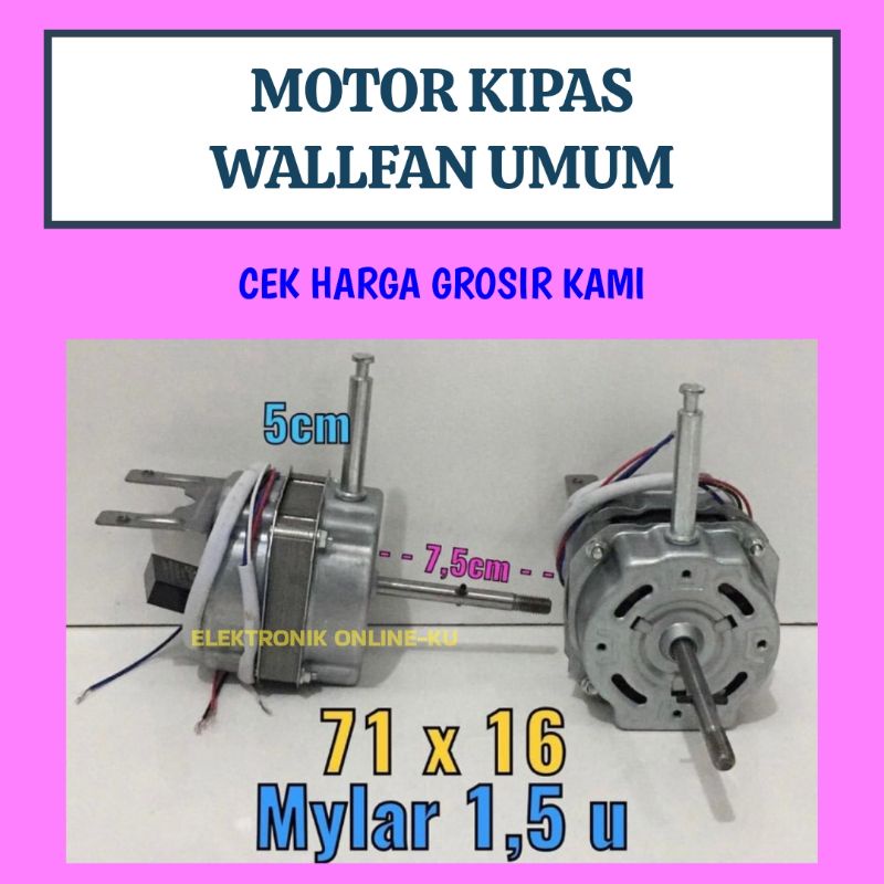 DINAMO FAN MOTOR KIPAS ANGIN WALLFAN UMUM