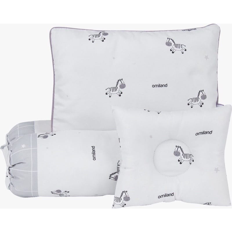 Omiland Bantal Guling Bayi Set Peang Zebra Series OB 37211-2