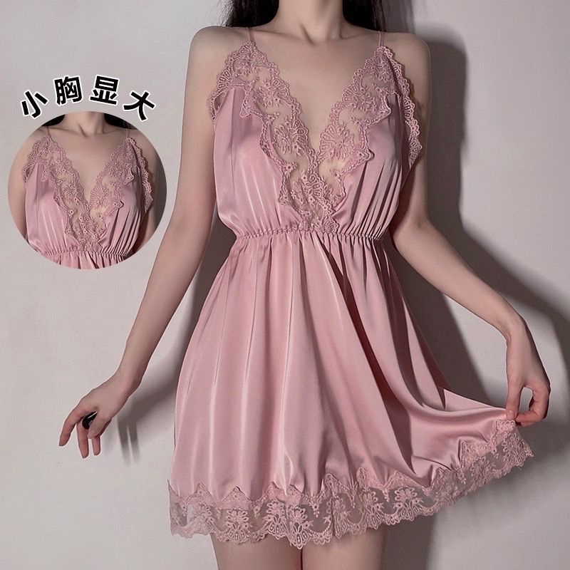 [ LINGERIE MASTER ] - (L-5) Sexy Lingerie Dress Baju Tidur Sexy Lingerie Wanita / Lingerie Sexy Baju Sexy Wanita / Seserahan-L-5 Soft Pink