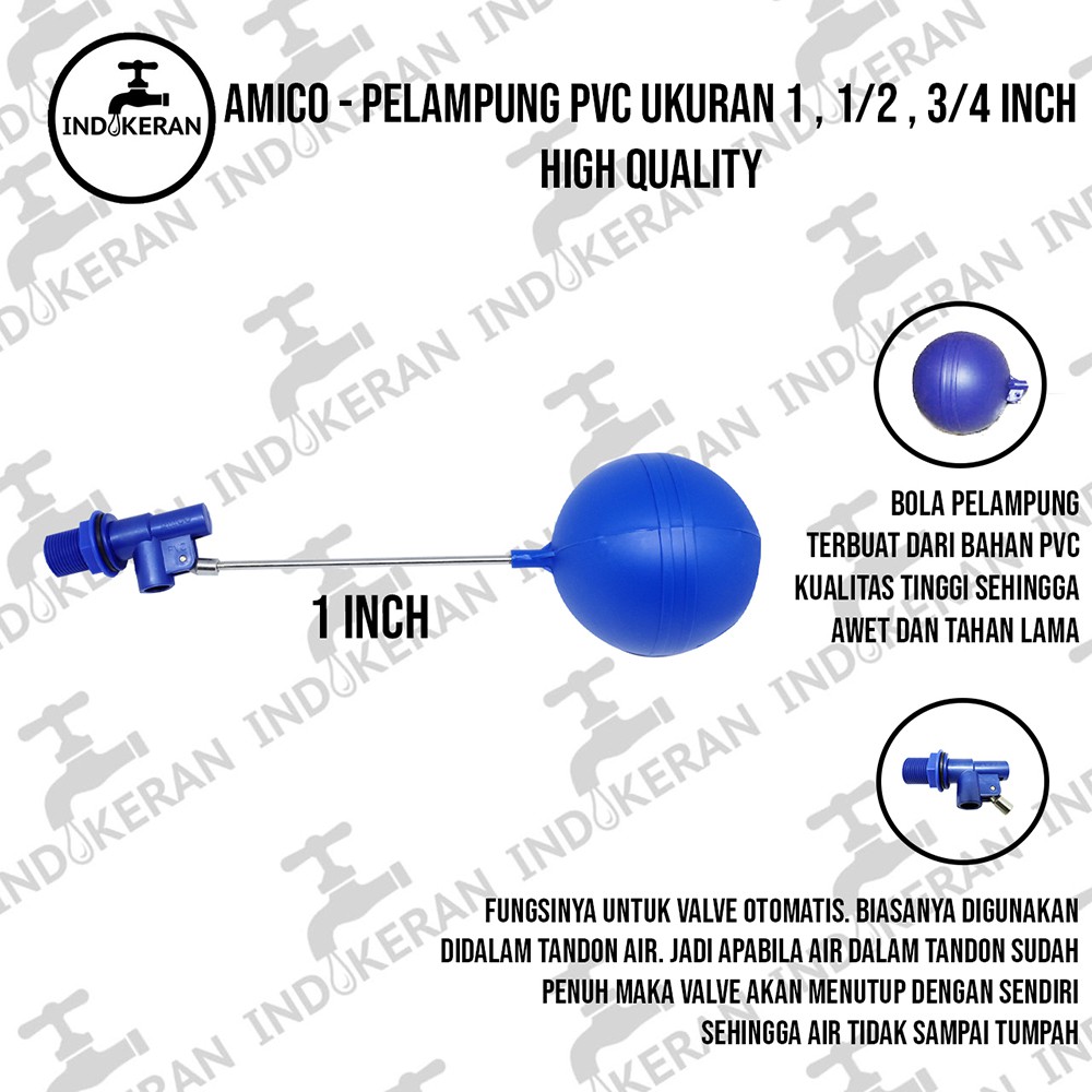 AMICO - Plampung PVC - 1/2, 3/4, 1 Inch - High Quality