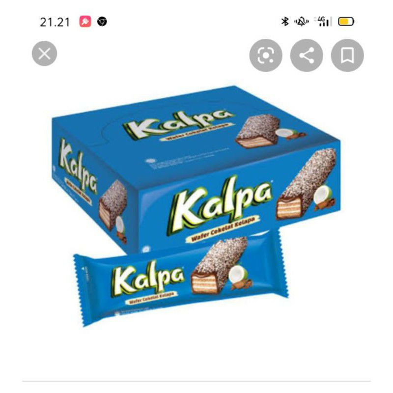 

kalpa wafer coklat keli isi 12 pcs@24g