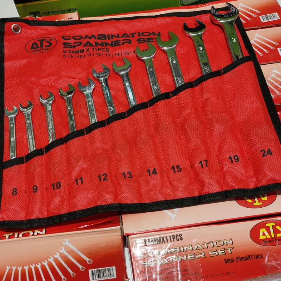 Kunci Ring Pas Set ATS Combination Wrench 11Pcs