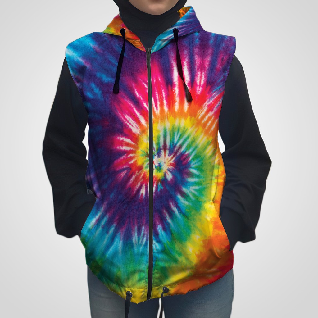 Rompi Printing Parasut Wanita Pria Vest Hoodie Olahraga Running dan Sepeda SV-035 Custom