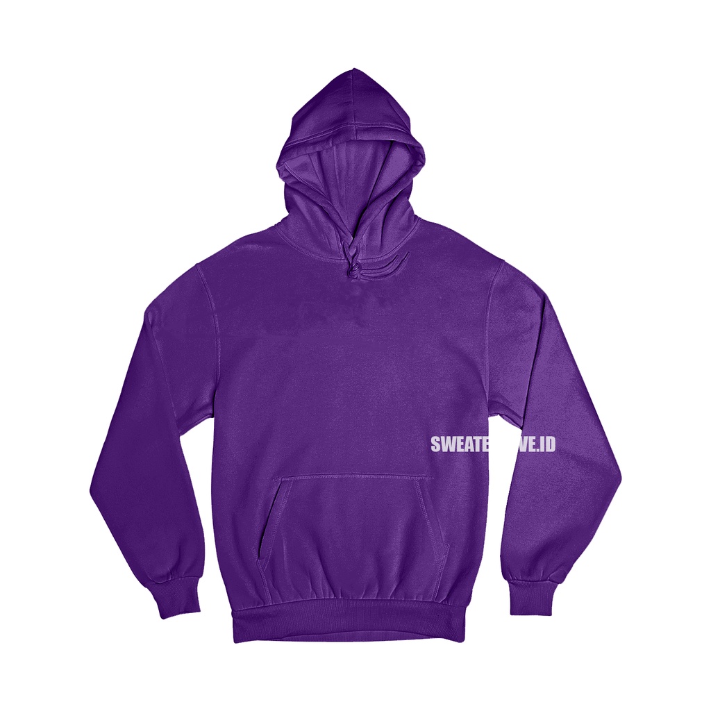 [PREMIUM] SWEATER HOODIE JUMPER UNGU TUA M - XXXL (UNISEX)