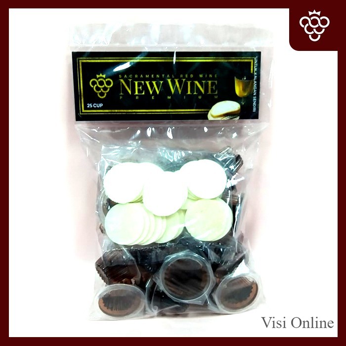 

Anggur Perjamuan Kudus Premium Cup + Hosti - Isi 25 cup