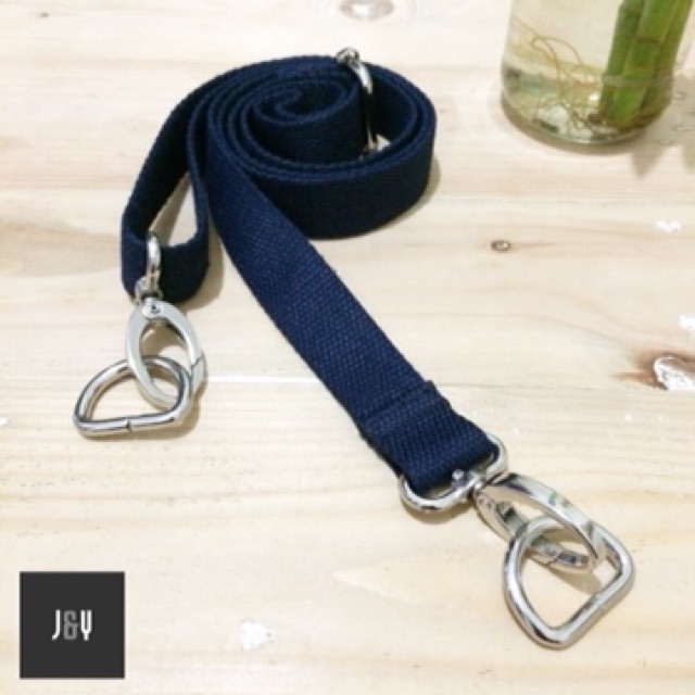 Tali strap sling bag selempang tas 2.5 cm bahan katun donker