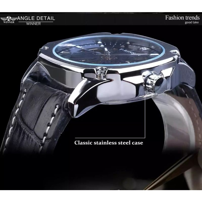 Jam Tangan Automatic Mechanical Winner Luxury Bisnis Mewah