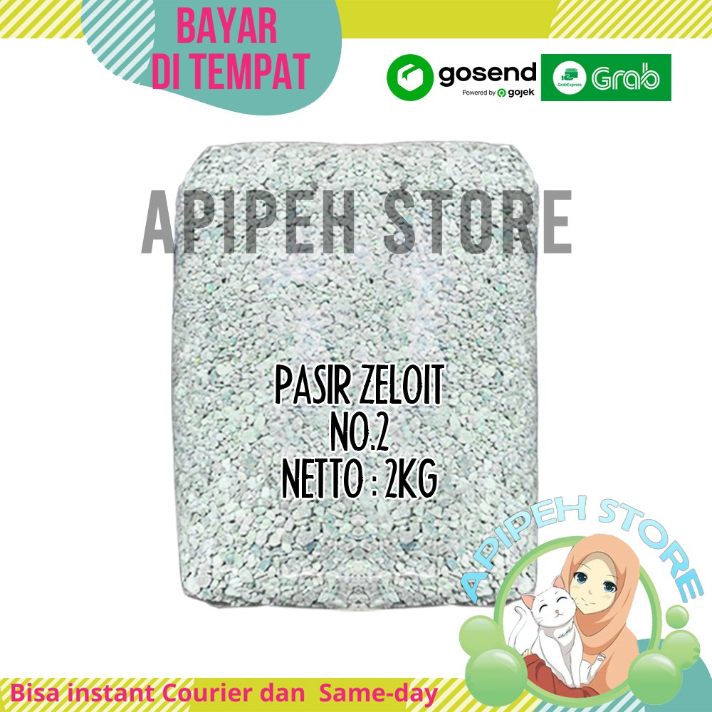 Zeolit 2 2kg - Pasir Pooh PUP Kucing Aman Digunakan dan Bisa Di Cuci