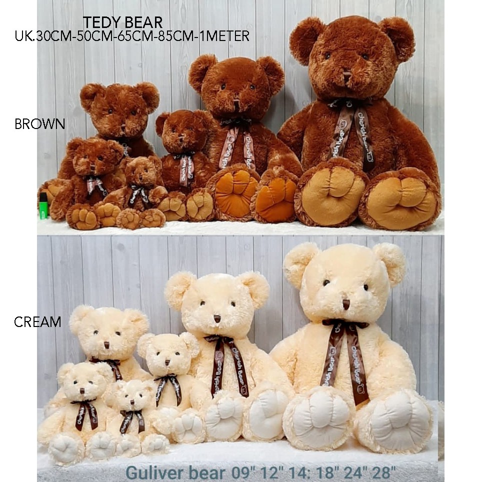 Boneka Teddy Bear Gulifer uk.1meter bahan lembut banget bear beruang tedy kado souvenir guliver