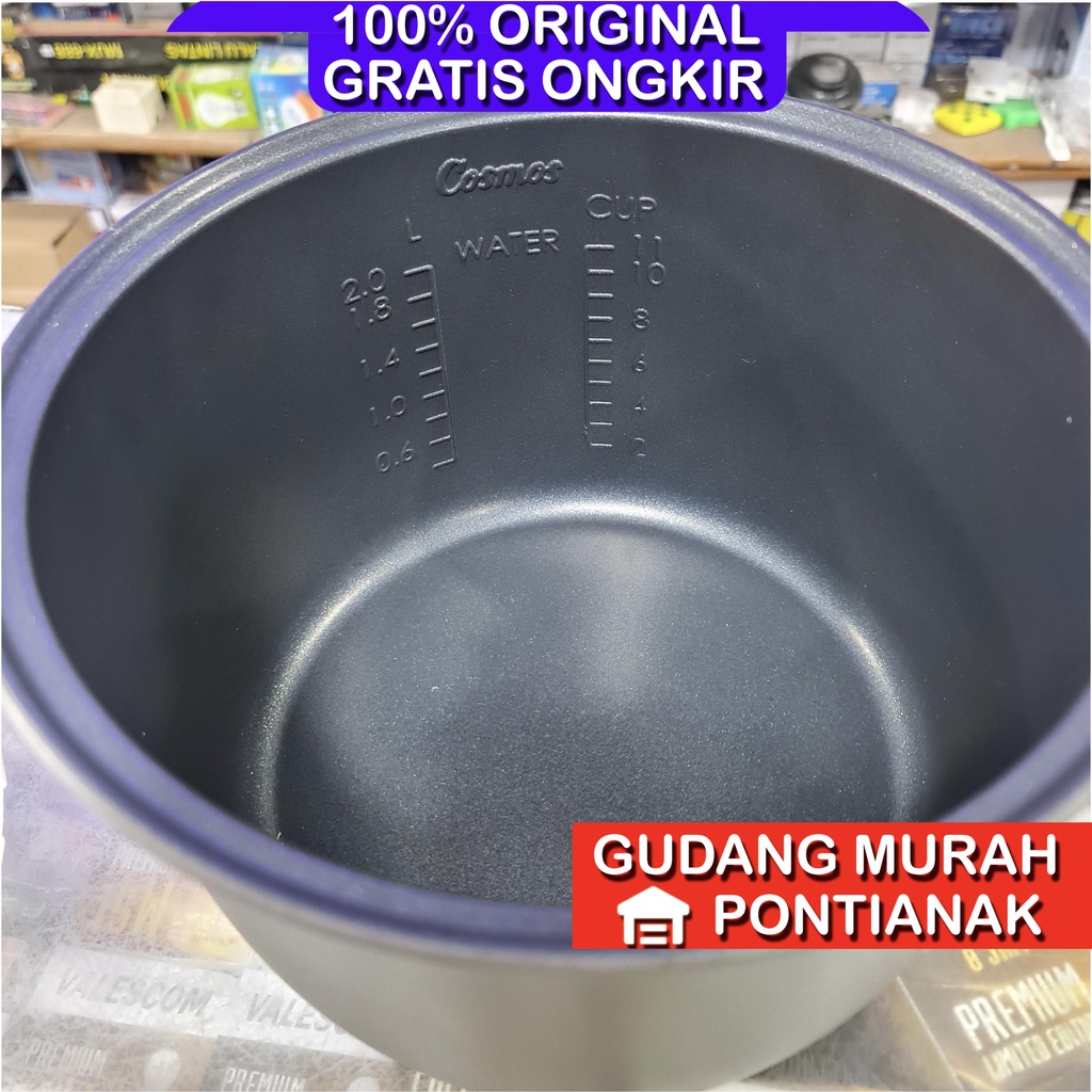 Ricecooker Cosmos 2 Liter CRJ 3232 Memasak sekaligus menghangatkan magicom serbaguna