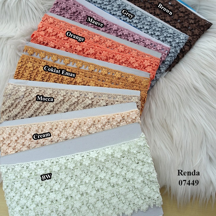 Kain Renda - Renda Kecil (07449) Min 15 Yard