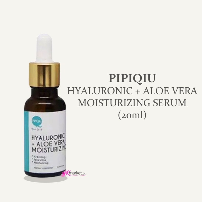 PROMO PIPIQIU SERUM HYALURONIC + ALOEVERA MOISTURIZING 20ML BPOM