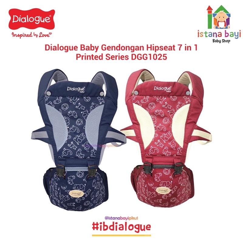 Dialogue Hipseat 7 in 1 Printed Series DGG1025 - Gendongan Bayi