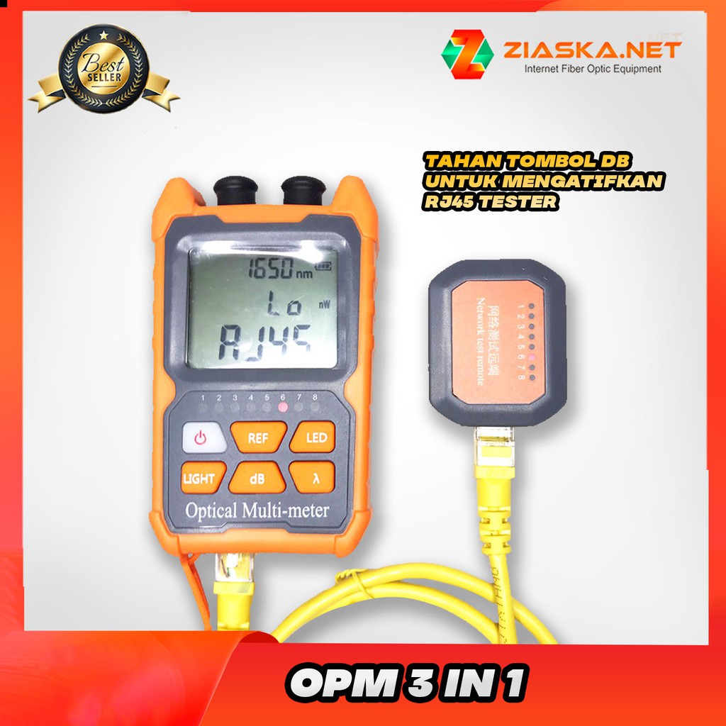 Mini OPM 3 in 1 OPTICAL POWER METER OPM VFL RJ45 LAN Network Tester