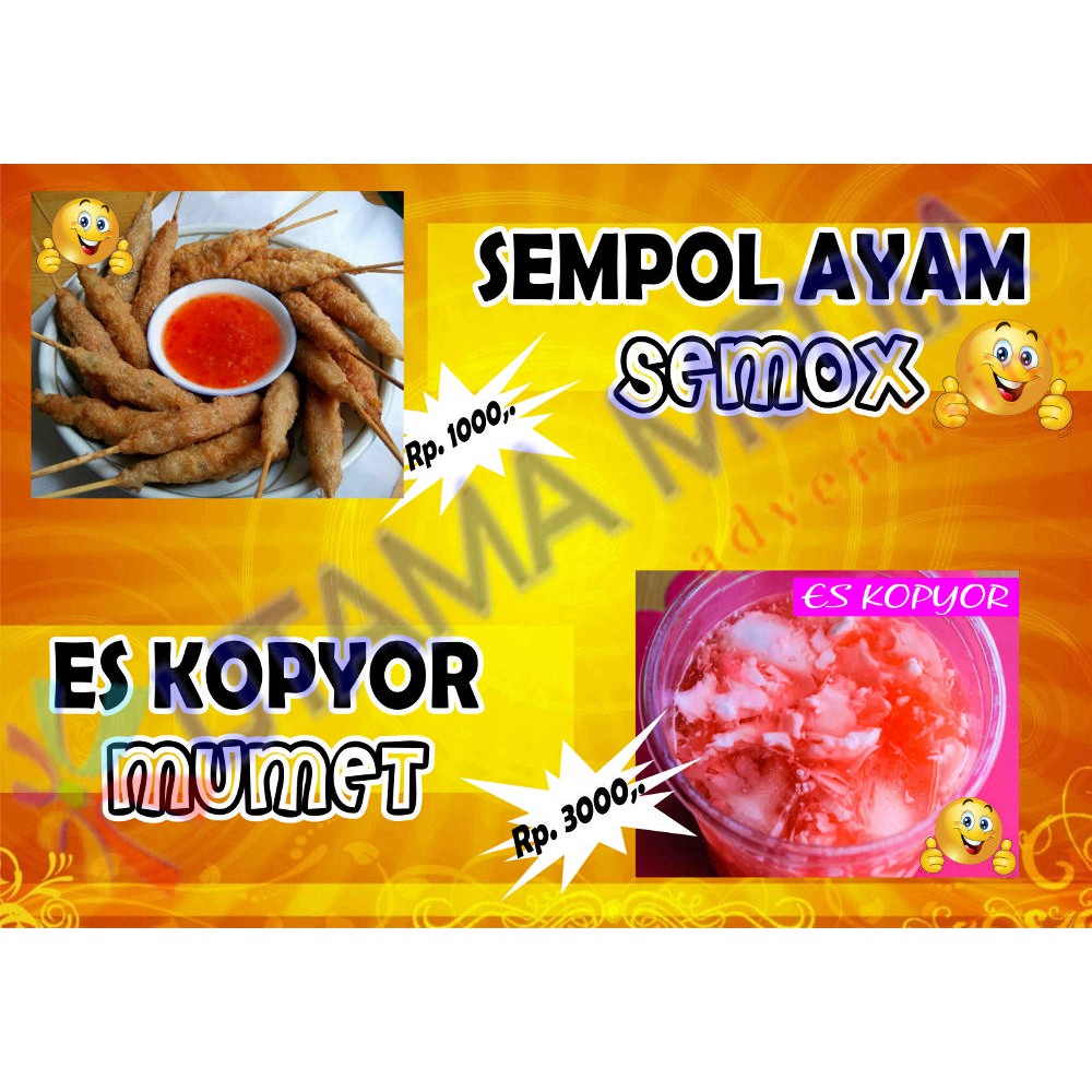Contoh Spanduk Sempol Ayam desain  spanduk kreatif