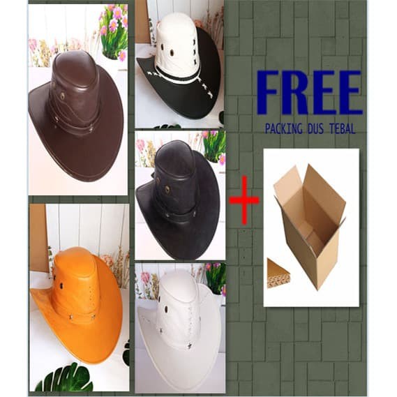 topi asli kulit, topi laken, topi buatan pengrajin garut