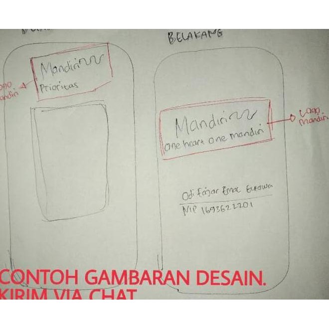 

Case Id Card / Nametag Holder Kulit Asli, Tipe Kancing Unit Asli