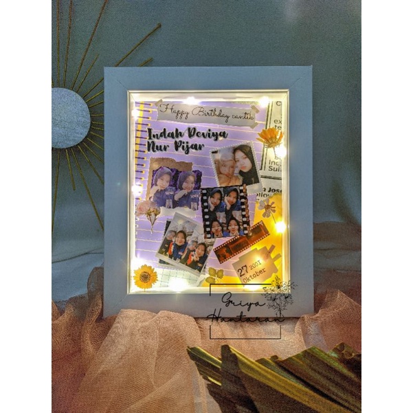 kado wisuda/ personalized frame  ukuran 20x25 / 10R.gambar pop up atau Timbul