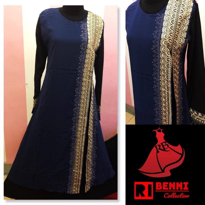 Abaya Turkey mix warna