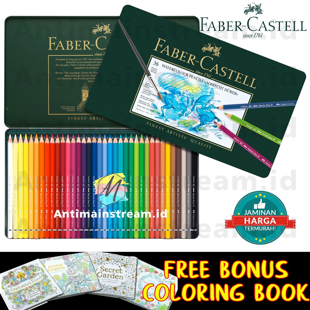  FABER  CASTELL  ALBRECHT DURER SET 36 WARNA PENSIL WARNA 