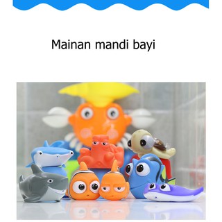  LOGU Mainan  mandi anak Mainan  karet  ikan  nemo semprot 