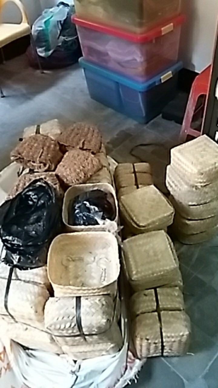 Besek Bambu Sepasang 20*20*11 Murah Distributor Jkt